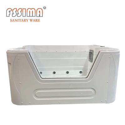 Rectangular Baby Massage Bath Tube Computer Control Freestanding Whirlpool Bathtub