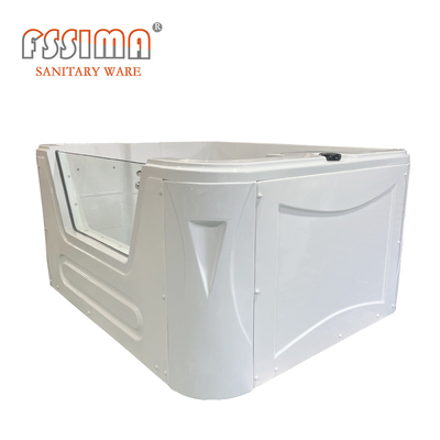 Rectangular Baby Massage Bath Tube Computer Control Freestanding Whirlpool Bathtub